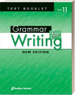 Shop | Grammar for Writing | SE | Test Booklet | Grade 11