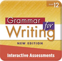 Shop | Grammar for Writing | Interactive Assessment | Grade 12