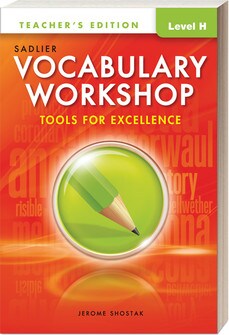 Shop | Vocabulary Workshop, Tools for Excellence | Teacher | Gr. 6–12+